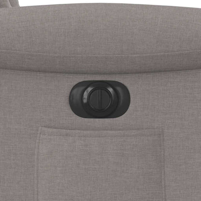 vidaXL Relaxsessel Elektrisch Taupe Stoff