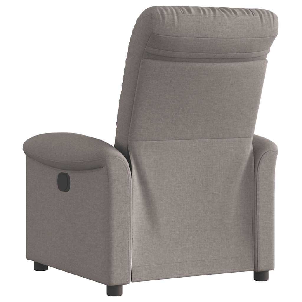 vidaXL Relaxsessel Elektrisch Taupe Stoff