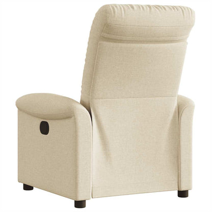 vidaXL Fauteuil de relaxation électrique crème tissu