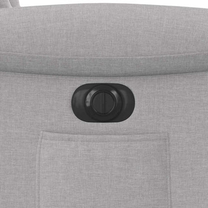 vidaXL Fauteuil relax électrique gris nuage en tissu
