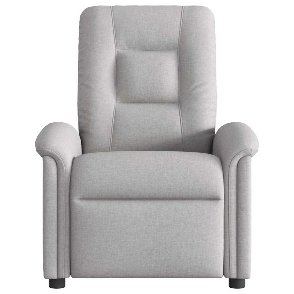vidaXL Fauteuil relax électrique gris nuage en tissu