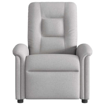 vidaXL Fauteuil relax électrique gris nuage en tissu