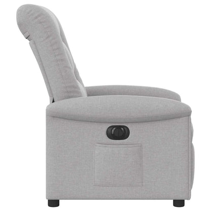 vidaXL Fauteuil relax électrique gris nuage en tissu
