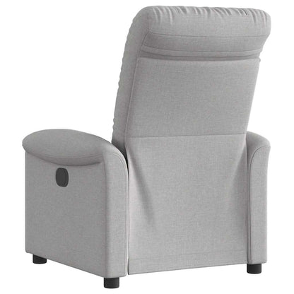 vidaXL Fauteuil relax électrique gris nuage en tissu