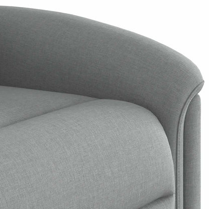 vidaXL Fauteuil de massage électrique Gris clair Tissu