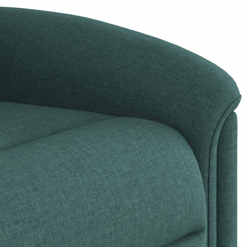vidaXL Massagesessel Elektrisch Dunkelgrün Stoff