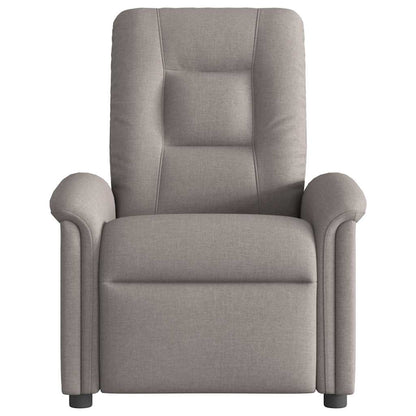 vidaXL Fauteuil de massage électrique en tissu taupe