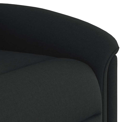 Fauteuil releveur vidaXL noir en tissu