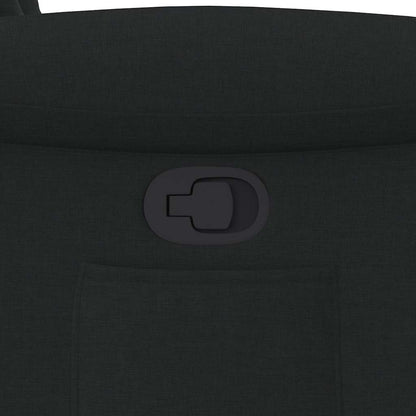 Fauteuil releveur vidaXL noir en tissu