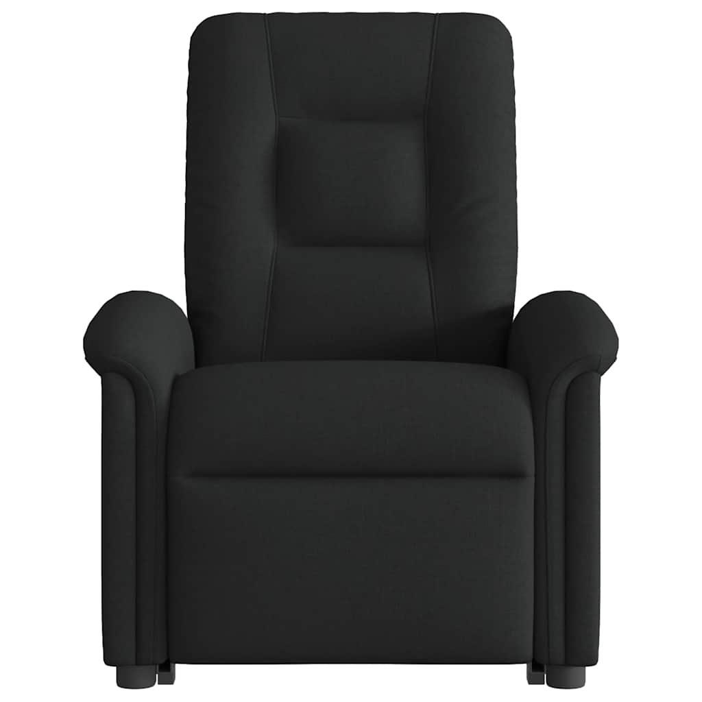 Fauteuil releveur vidaXL noir en tissu