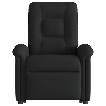 Fauteuil releveur vidaXL noir en tissu