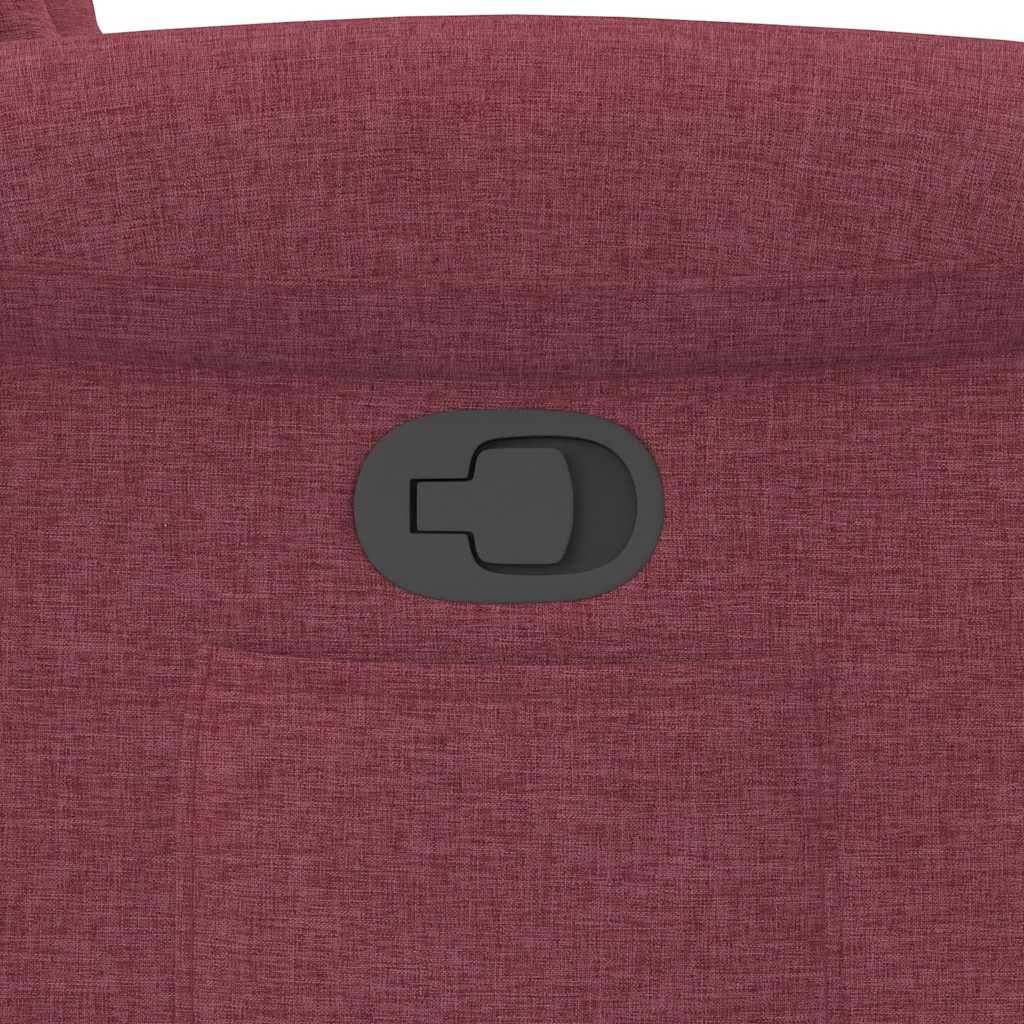 vidaXL Fauteuil relax avec fonction releveur Tissu rouge bordeaux