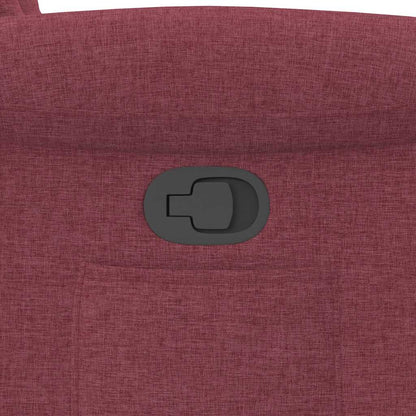 vidaXL Fauteuil relax avec fonction releveur Tissu rouge bordeaux