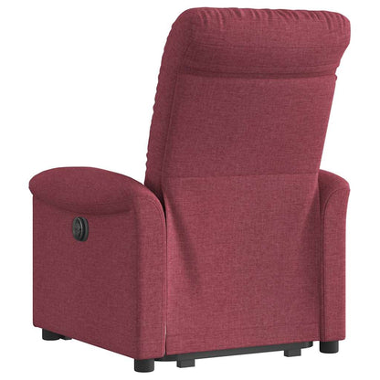 vidaXL Fauteuil relax avec fonction releveur Tissu rouge bordeaux