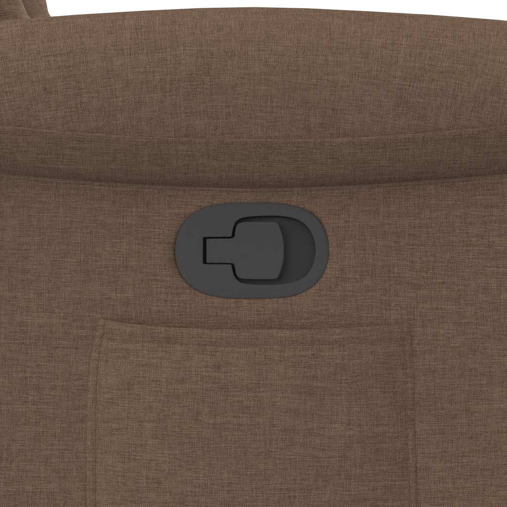 vidaXL Relaxsessel mit Aufstehhilfe Braun Stoff