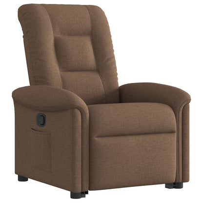 vidaXL Relaxsessel mit Aufstehhilfe Braun Stoff
