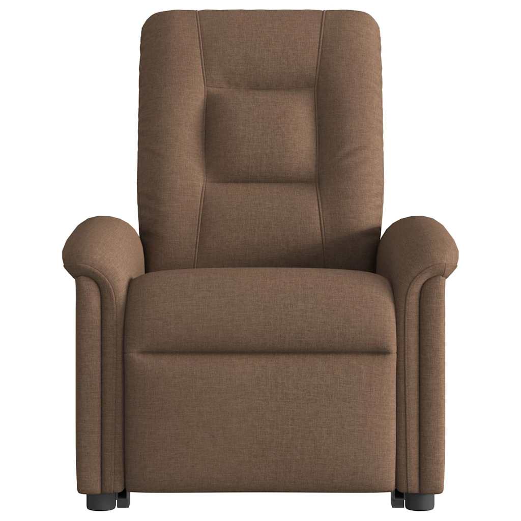 vidaXL Relaxsessel mit Aufstehhilfe Braun Stoff