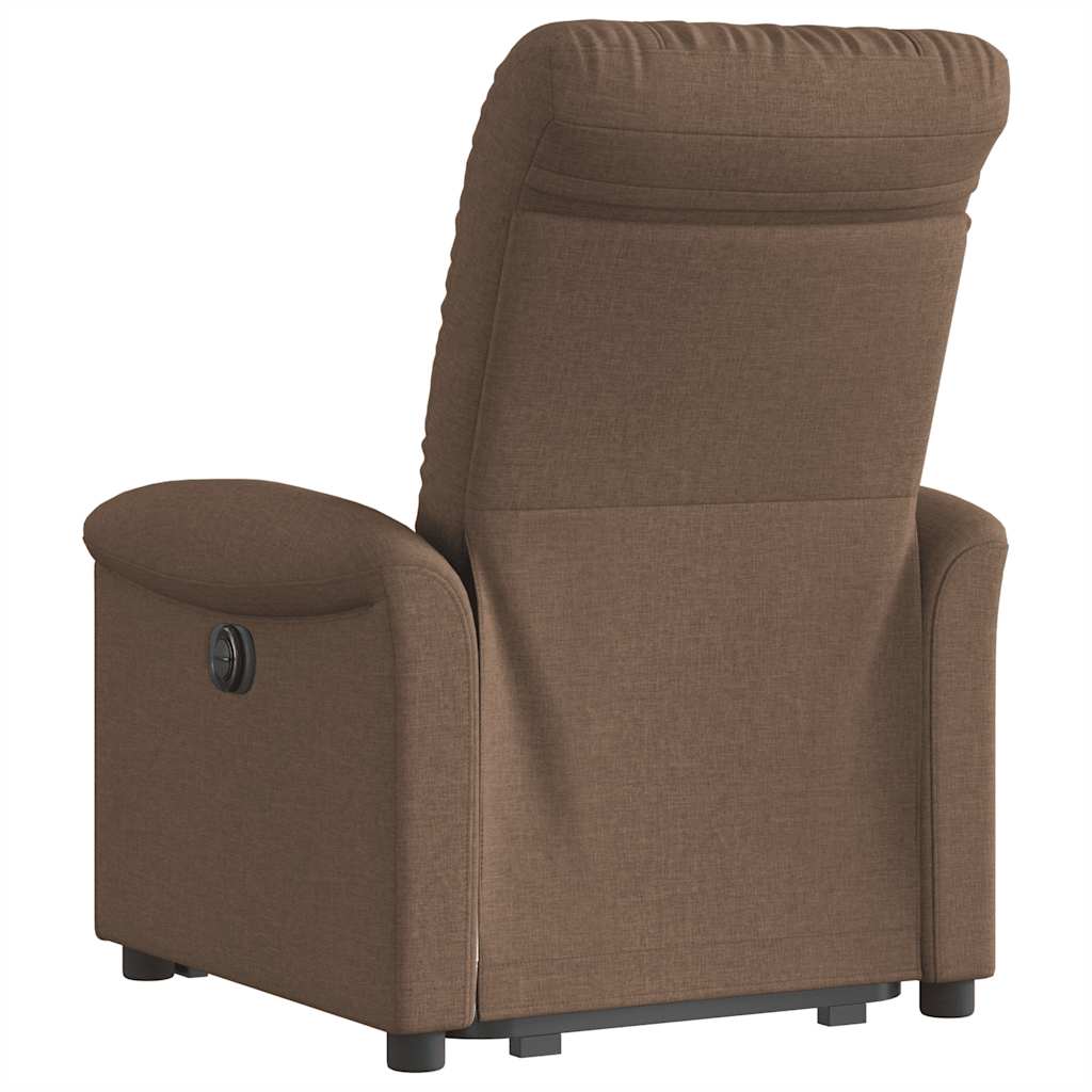 vidaXL Relaxsessel mit Aufstehhilfe Braun Stoff