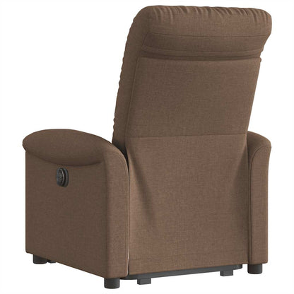 vidaXL Relaxsessel mit Aufstehhilfe Braun Stoff