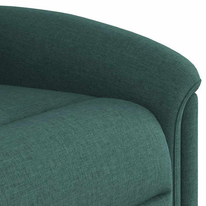 vidaXL Fauteuil relax releveur vert foncé tissu