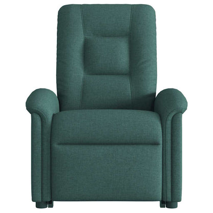 vidaXL Fauteuil relax releveur vert foncé tissu