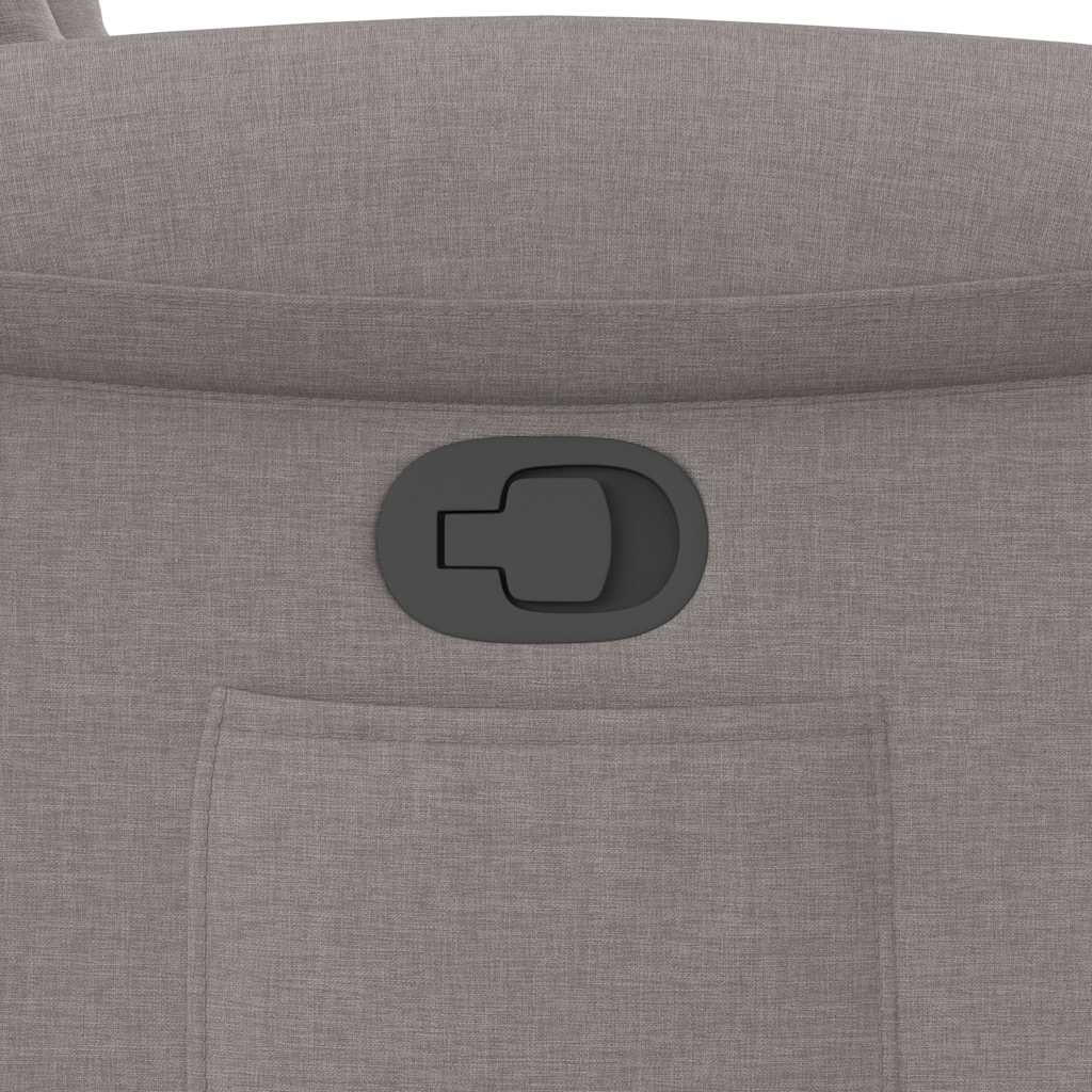 vidaXL Fauteuil releveur taupe en tissu