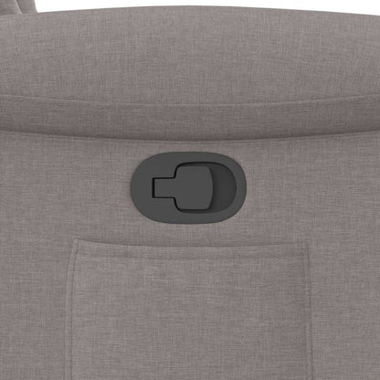 vidaXL Fauteuil releveur taupe en tissu