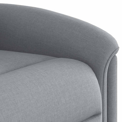 vidaXL Fauteuil de massage releveur gris clair en tissu