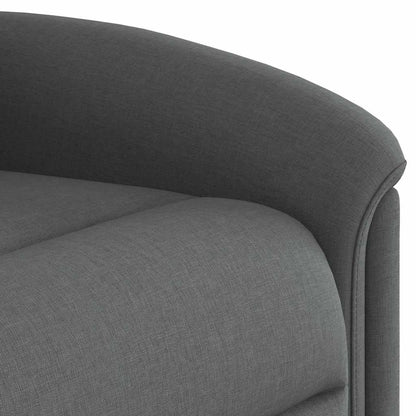 vidaXL Fauteuil de massage releveur gris foncé en tissu