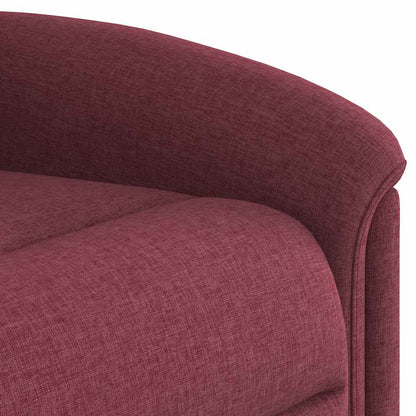 vidaXL Fauteuil de massage inclinable avec fonction de levage en tissu bordeaux