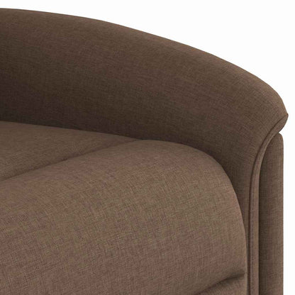 vidaXL Fauteuil de massage releveur tissu marron