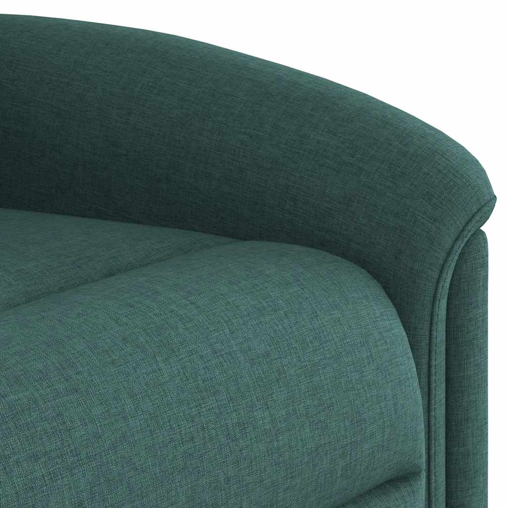 vidaXL Fauteuil de massage releveur Vert foncé Tissu