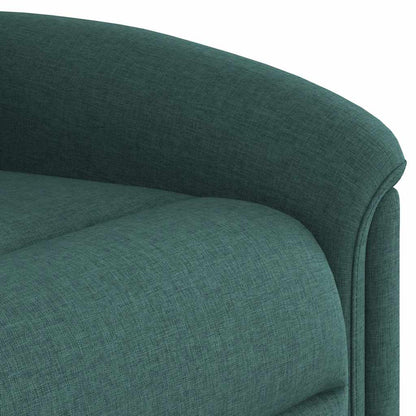 vidaXL Fauteuil de massage releveur Vert foncé Tissu