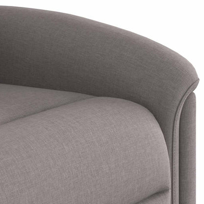 Fauteuil de massage releveur taupe en tissu vidaXL
