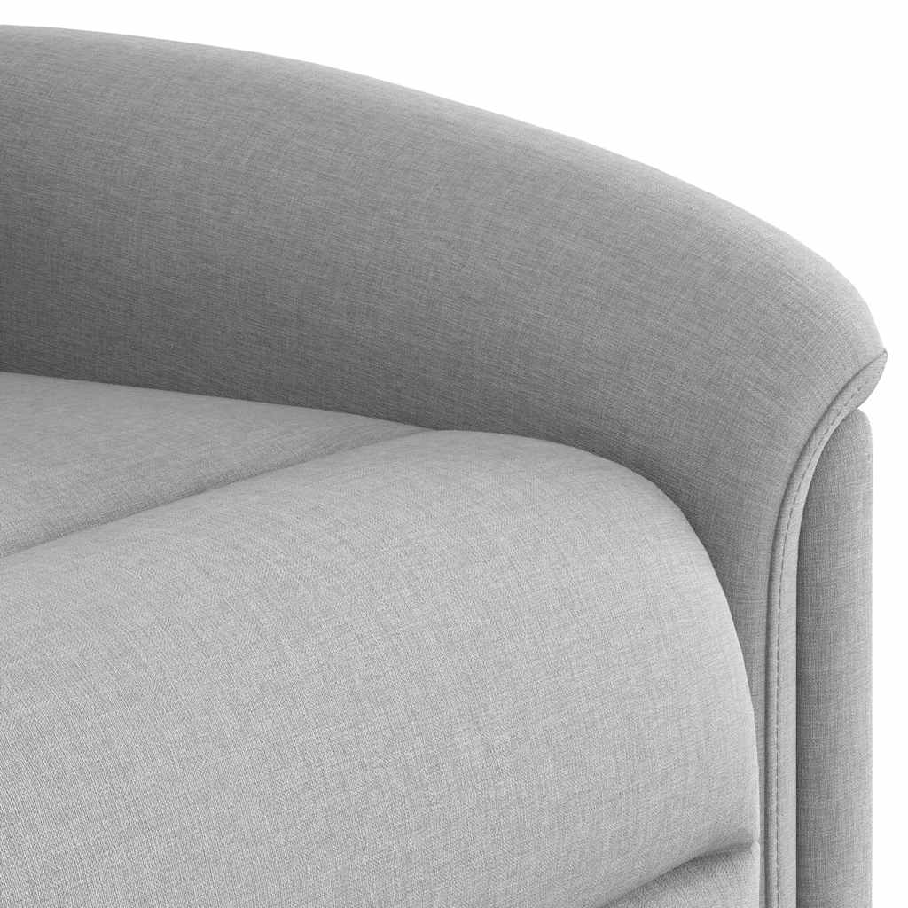 vidaXL Fauteuil de massage inclinable avec fonction de levage Gris nuage Tissu