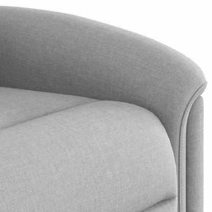 vidaXL Fauteuil de massage inclinable avec fonction de levage Gris nuage Tissu