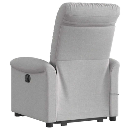 vidaXL Fauteuil de massage inclinable avec fonction de levage Gris nuage Tissu