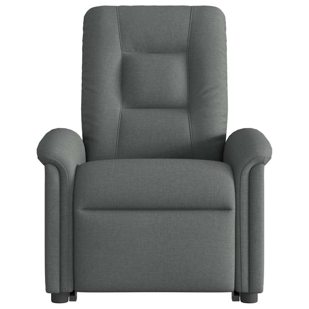 Fauteuil inclinable électrique avec fonction releveur vidaXL, tissu gris foncé