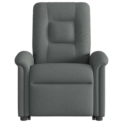 Fauteuil inclinable électrique avec fonction releveur vidaXL, tissu gris foncé