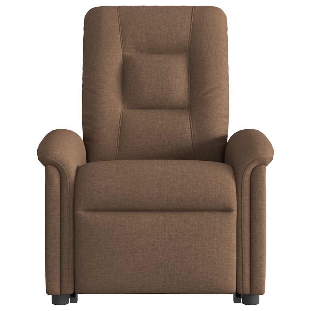 vidaXL Relaxsessel mit Aufstehhilfe Elektrisch Braun Stoff