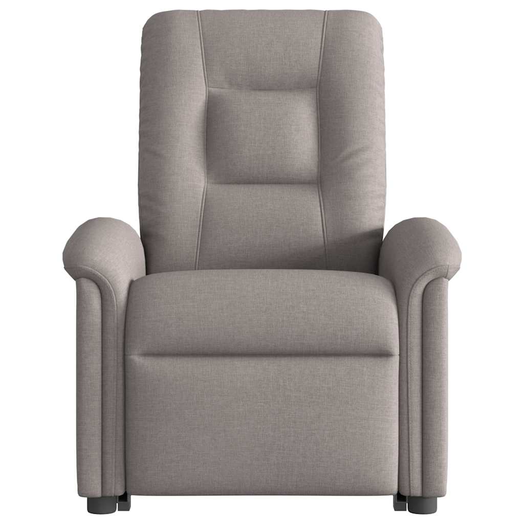 vidaXL Fauteuil de massage électrique releveur tissu taupe