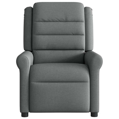 vidaXL Relaxsessel Elektrisch Dunkelgrau Stoff
