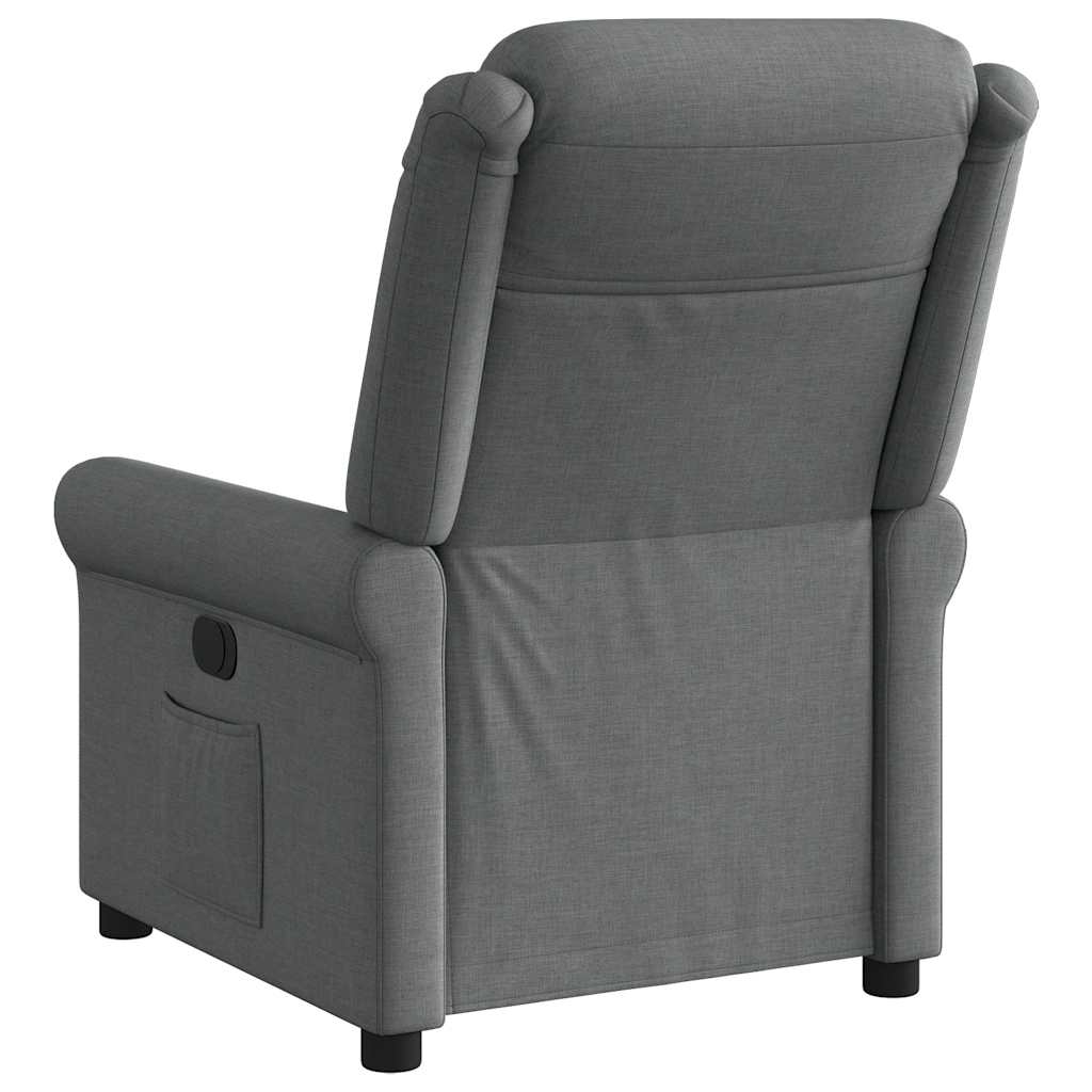 vidaXL Relaxsessel Elektrisch Dunkelgrau Stoff