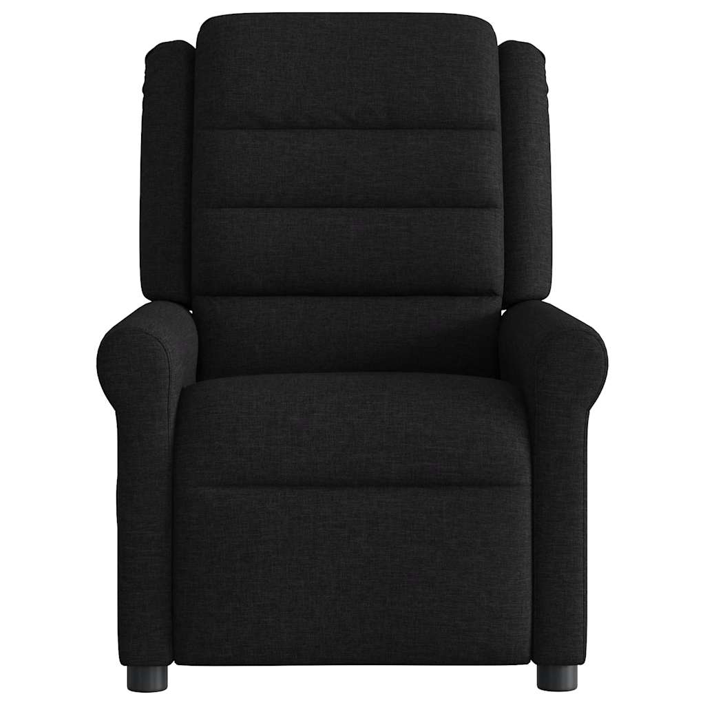 vidaXL Fauteuil relax électrique noir en tissu