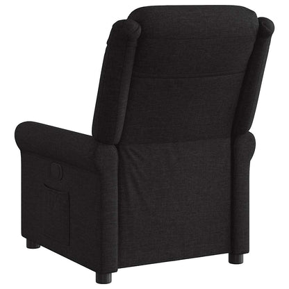 vidaXL Fauteuil relax électrique noir en tissu