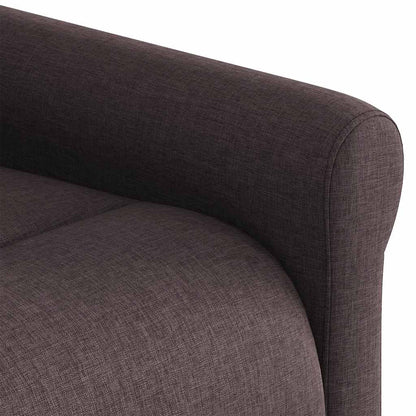 vidaXL Relaxsessel Elektrisch Dunkelbraun Stoff