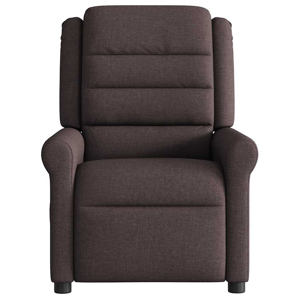 vidaXL Relaxsessel Elektrisch Dunkelbraun Stoff