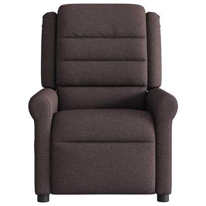 vidaXL Relaxsessel Elektrisch Dunkelbraun Stoff
