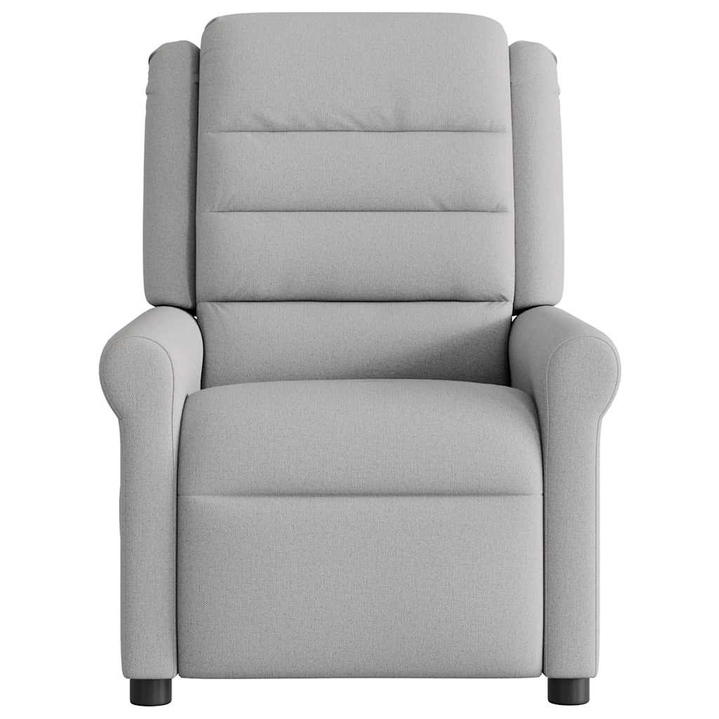 vidaXL Fauteuil relax électrique gris nuage en tissu