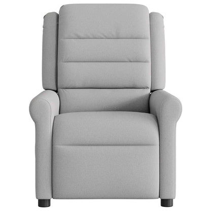 vidaXL Fauteuil relax électrique gris nuage en tissu
